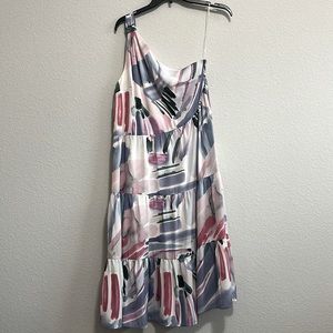 Entro one shoulder midi dress.